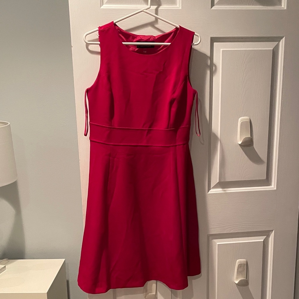 Evan Picone Vibrant Red Sleeveless Mini Dress